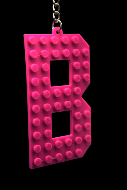 🧱 Personalized 3D Printed Lego Initial Keychain 🧱