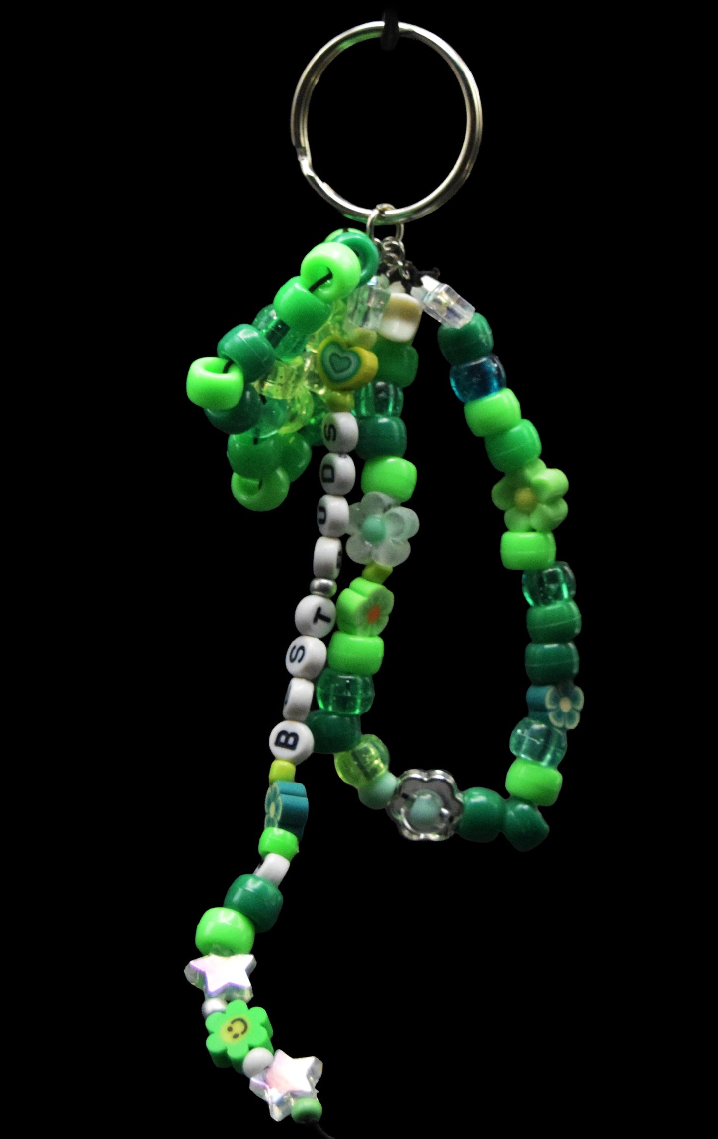 🌈 Beaded Message Keychain 🌈