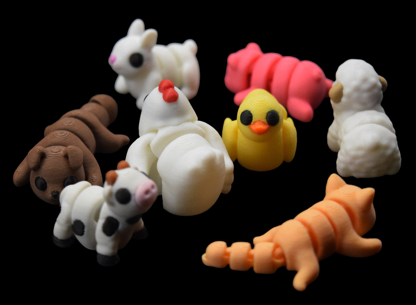 🧸 Wiggle Buddies: Adorable 3D Printed Articulated Miniatures! 🦁