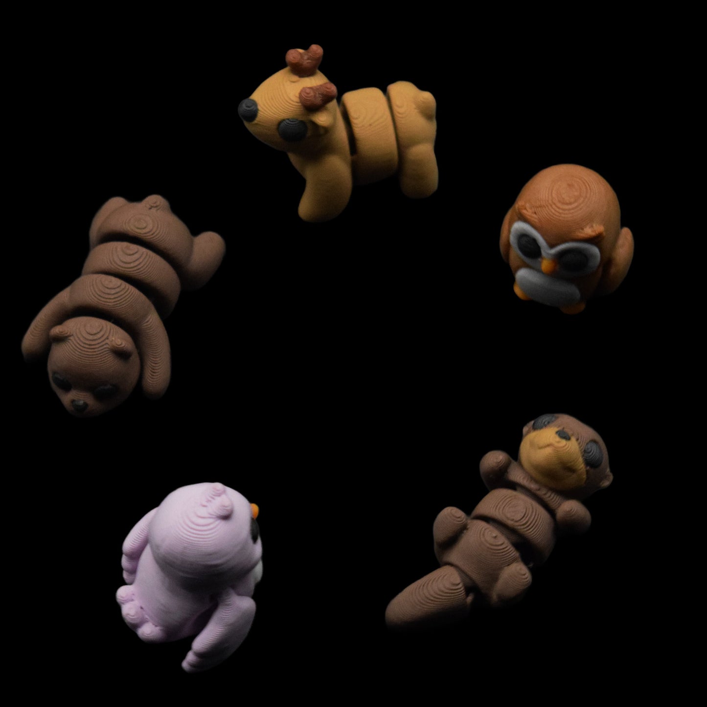 🧸 Wiggle Buddies: Adorable 3D Printed Articulated Miniatures! 🦁