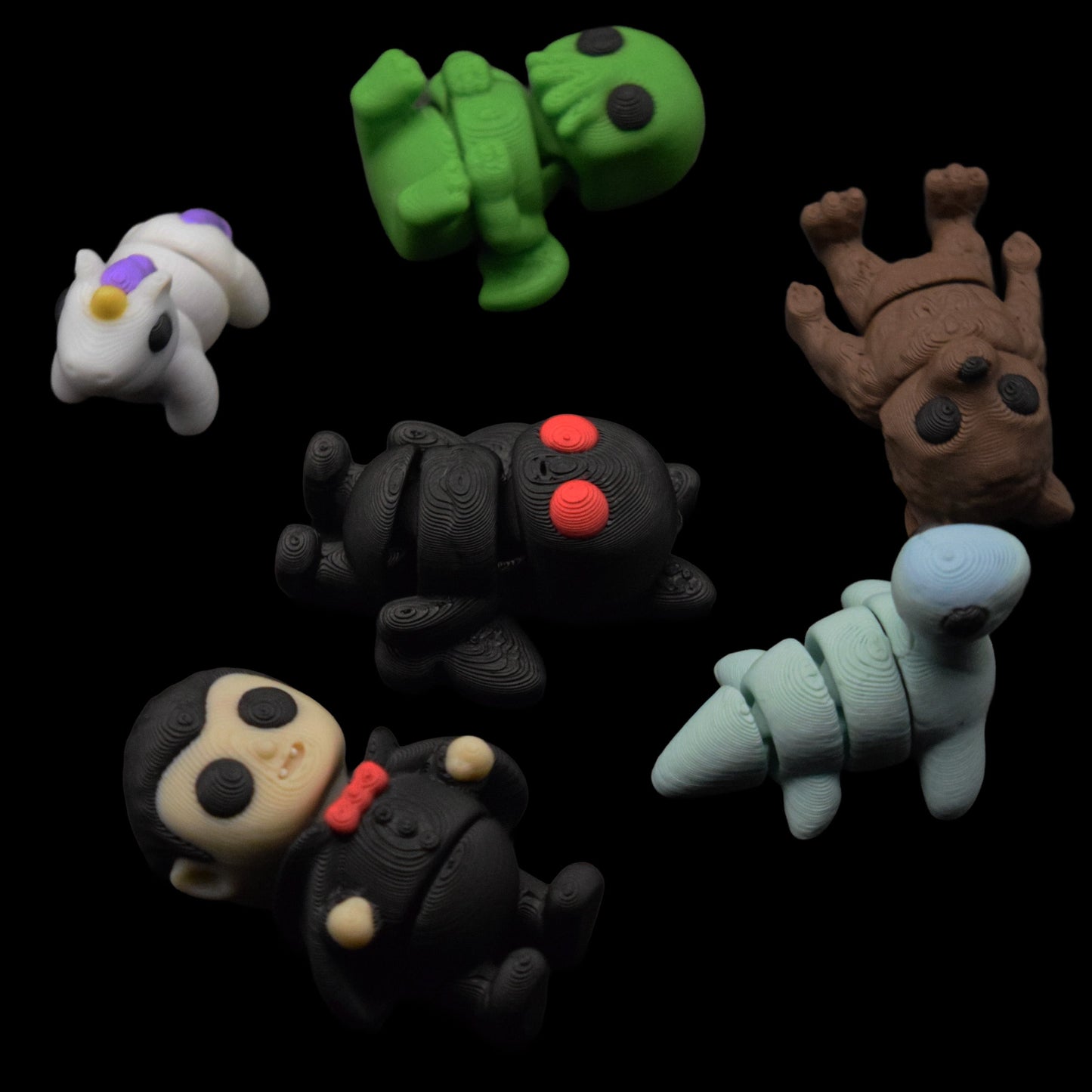 🧸 Wiggle Buddies: Adorable 3D Printed Articulated Miniatures! 🦁