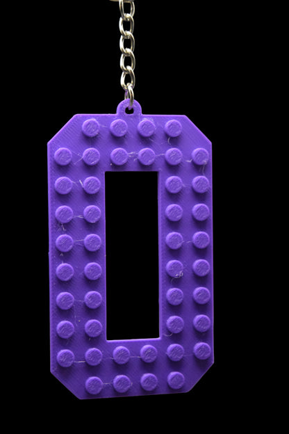 🧱 Personalized 3D Printed Lego Initial Keychain 🧱