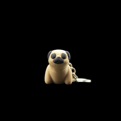 🐶 Snorting Pug Charm Keychain 🐶
