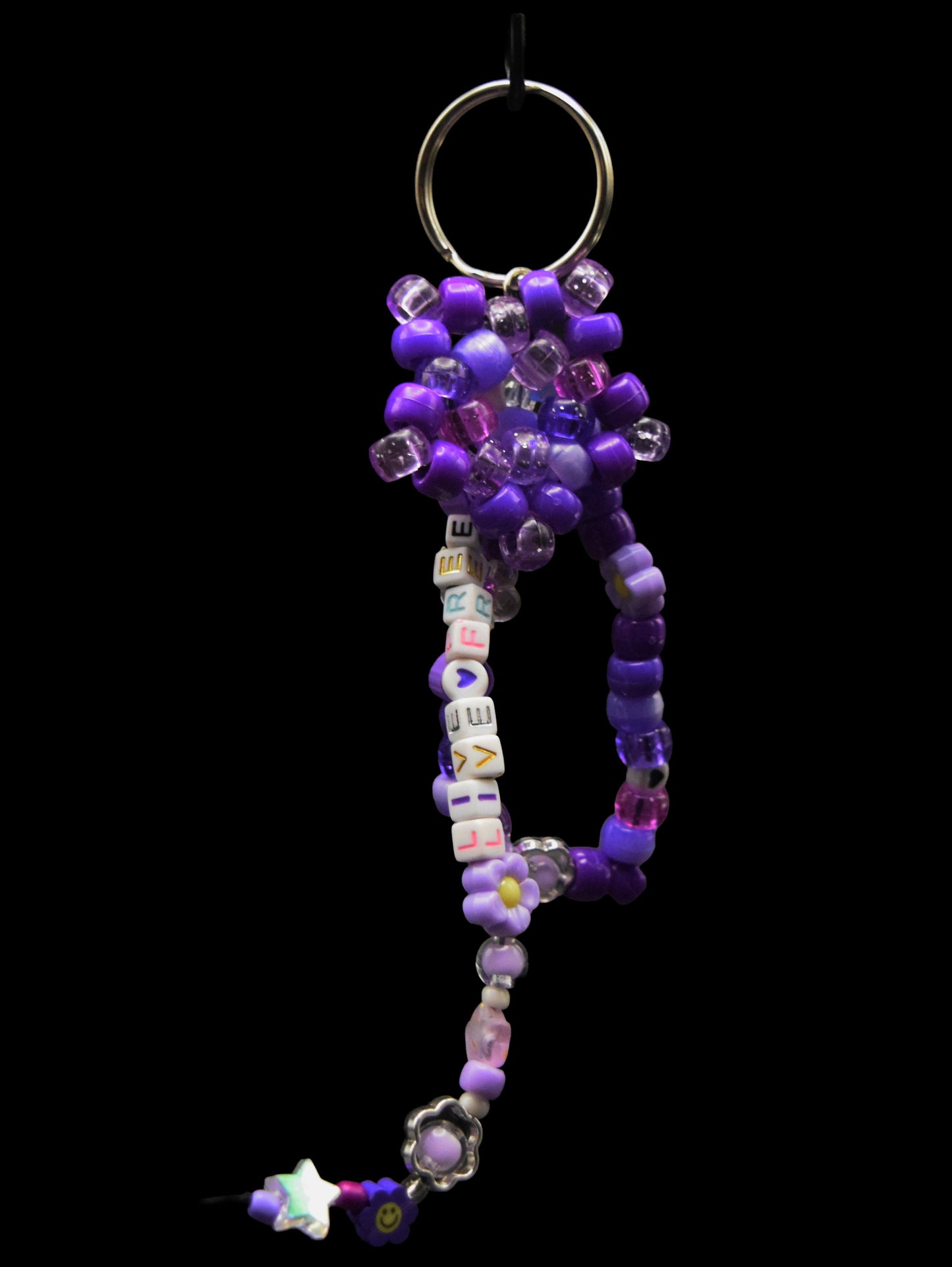 🌈 Beaded Message Keychain 🌈